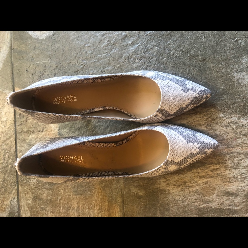 Michael Kors snake skin heels